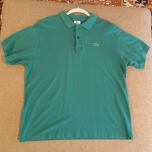 Men’s teal Lacoste polo size 6 (large)
